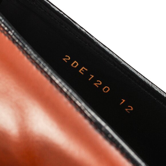 Prada Bruciato Bright Calf Leather Round Toe Penny Loafers - Picture 10 of 11